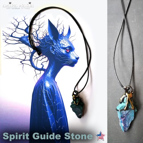 Uncut gemstone pendant spirit - uncut,