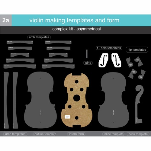 Plexiglass violin making - 2a), |violin